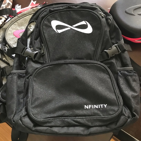 NFINITY Handbags - Black glitter Nfinity Backpack